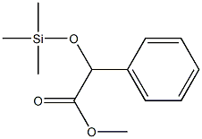 α-(Trimethylsiloxy)benzeneacetic acid methyl ester Structure