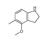 1H-Indole,2,3-dihydro-4-methoxy-5-methyl-(9CI) Structure