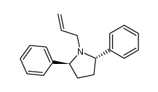 (2S,5S)-1-allyl-2,5-diphenylpyrrolidine结构式