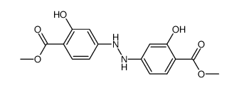 2,2'-dihydroxy-4,4'-hydrazo-di-benzoic acid dimethyl ester Structure