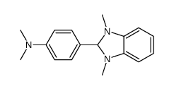 4-(2,3-二氢-1,3-二甲基-1H-苯并咪唑-2-基)-N,N-二甲基苯胺结构式