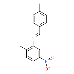 (4-methylbenzylidene)(2-methyl-5-nitrophenyl)amine结构式