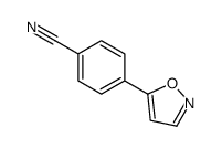 Benzonitrile, 4-(5-isoxazolyl)- (9CI) structure