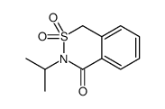 3,4-Dihydro-3-isopropyl-4-oxo-1H-2,3-benzothiazine 2,2-dioxide structure