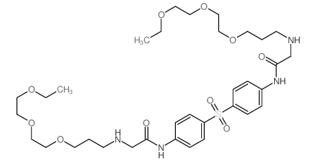 Acetanilide,4',4'''-sulfonylbis[2-[[3-[2-(2-ethoxyethoxy)ethoxy]propyl]amino]- (8CI) structure