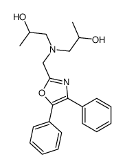 1,1'-[[(4,5-Diphenyl-2-oxazolyl)methyl]imino]di(2-propanol) Structure
