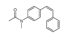 N-methyl-N-[4-[(E)-2-phenylethenyl]phenyl]acetamide结构式