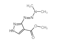1H-Pyrazole-4-carboxylicacid, 3-(3,3-dimethyl-1-triazen-1-yl)-, methyl ester结构式
