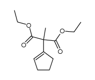 ethyl 2-carboethoxy-2-cyclopentenylpropionate结构式