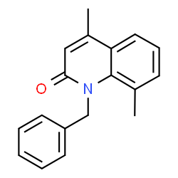 1-BENZYL-4,8-DIMETHYL-1H-QUINOLIN-2-ONE结构式