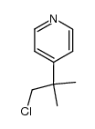 Pyridine, 4-(2-chloro-1,1-dimethylethyl)- (9CI) structure