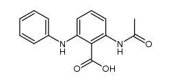 2-acetylamino-6-anilino-benzoic acid结构式