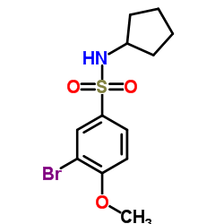 3-Bromo-N-cyclopentyl-4-methoxybenzenesulfonamide图片