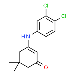 2-cyclohexen-1-one, 3-[(3,4-dichlorophenyl)amino]-5,5-dime structure