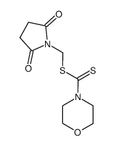 morpholine-4-carbodithioic acid succinimidomethyl ester Structure