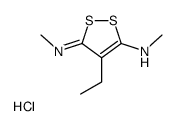 [4-ethyl-5-(methylamino)dithiol-3-ylidene]-methylazanium,chloride结构式
