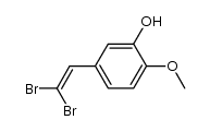 5-(2',2'-dibromoethenyl)-2-methoxyphenol结构式