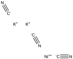 dipotassium tris(cyano-C)nickelate(2-)结构式