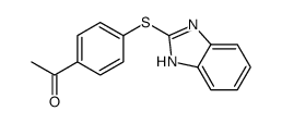 1-[4-(1H-benzimidazol-2-ylthio)phenyl]ethan-1-one结构式