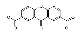 9-oxoxanthene-2,7-dicarbonyl chloride结构式