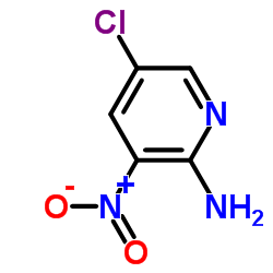 2-氨基-5-氯-3-硝基吡啶结构式