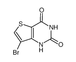 7-bromo-1H-thieno[3,2-d]pyrimidine-2,4-dione Structure