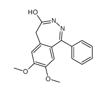 7,8-dimethoxy-1-phenyl-3,5-dihydro-2,3-benzodiazepin-4-one结构式