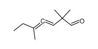 2,2,5-trimethyl-hepta-3,4-dienal结构式