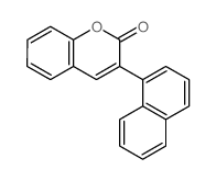 3-naphthalen-1-ylchromen-2-one structure