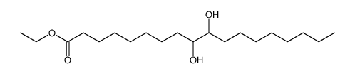 9,10-dihydroxystearic acid ethyl ester结构式