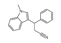 (3R)-3-(1-甲基-1H-吲哚-3-基)-3-苯基丙腈结构式