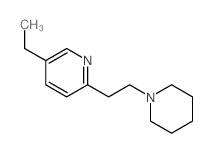 5-ethyl-2-[2-(1-piperidyl)ethyl]pyridine Structure