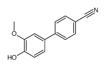 4-(4-hydroxy-3-methoxyphenyl)benzonitrile结构式