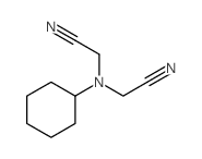 Acetonitrile, (cyclohexylimino)di- Structure