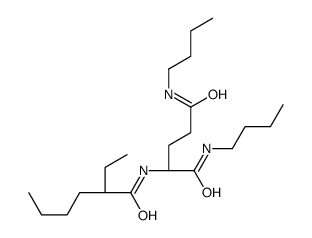 (2S)-N, N'-Dibutyl-2-(2-ethylhexanamido)pentanediamide structure