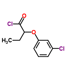 2-(3-Chlorophenoxy)butanoyl chloride结构式