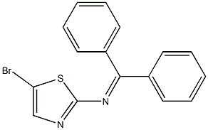 5-broMo-N-(diphenylMethylene)thiazol-2-aMine Structure