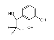 3-[(1R)-2,2,2-Trifluoro-1-hydroxyethyl]-1,2-benzenediol结构式