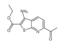 Ethyl 6-acetyl-3-aminothieno[2,3-b]pyridine-2-carboxylate Structure