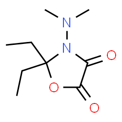 4,5-Oxazolidinedione,3-(dimethylamino)-2,2-diethyl-(9CI) structure