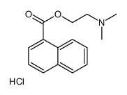 dimethyl-[2-(naphthalene-1-carbonyloxy)ethyl]azanium,chloride Structure