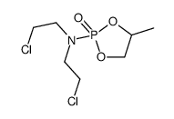 N,N-bis(2-chloroethyl)-4-methyl-2-oxo-1,3,2λ5-dioxaphospholan-2-amine结构式