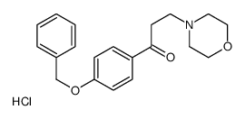 3-morpholin-4-yl-1-(4-phenylmethoxyphenyl)propan-1-one,hydrochloride结构式