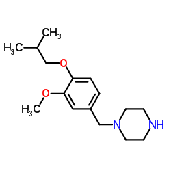 1-(4-Isobutoxy-3-methoxybenzyl)piperazine结构式