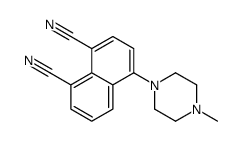4-(4-methylpiperazin-1-yl)naphthalene-1,8-dicarbonitrile结构式