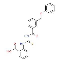 2-[[[[3-(PHENOXYMETHYL)BENZOYL]AMINO]THIOXOMETHYL]AMINO]-BENZOIC ACID picture