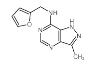 N-(2-furylmethyl)-7-methyl-3,5,8,9-tetrazabicyclo[4.3.0]nona-2,4,6,9-tetraen-2-amine结构式