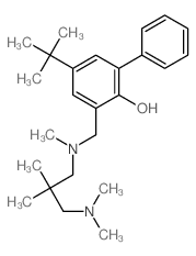 [1,1'-Biphenyl]-2-ol,3-[[[3-(dimethylamino)-2,2-dimethylpropyl]methylamino]methyl]-5-(1,1-dimethylethyl)-结构式