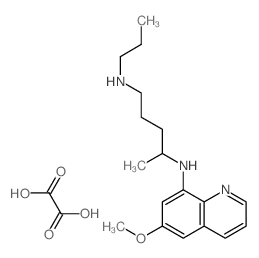 N-(6-methoxyquinolin-8-yl)-N-propyl-pentane-1,4-diamine; oxalic acid Structure