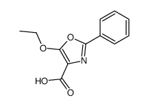 5-ethoxy-2-phenyl-1,3-oxazole-4-carboxylic acid结构式